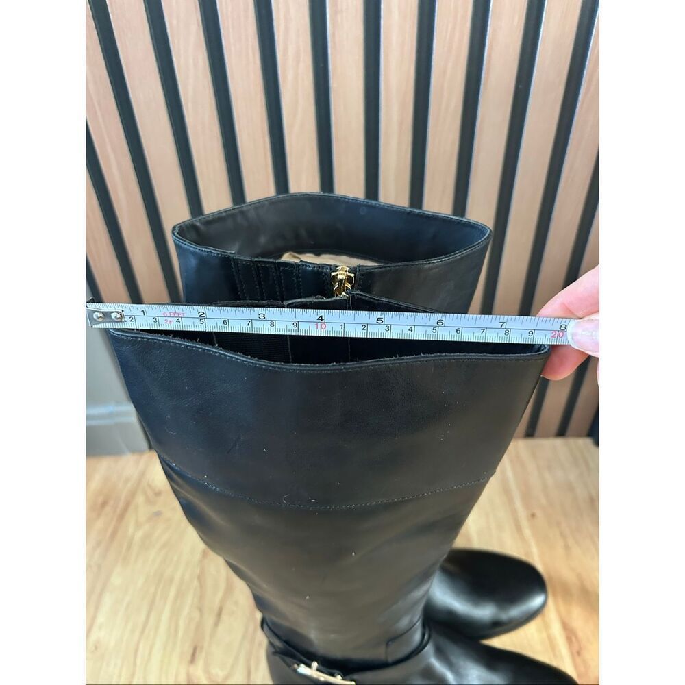 Michael Kors black riding leather boots size 10 M - Picture 8 of 10